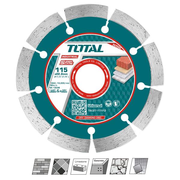 Diamantna rezalna plošča 115mm / INDUSTRIAL (TAC21111512)