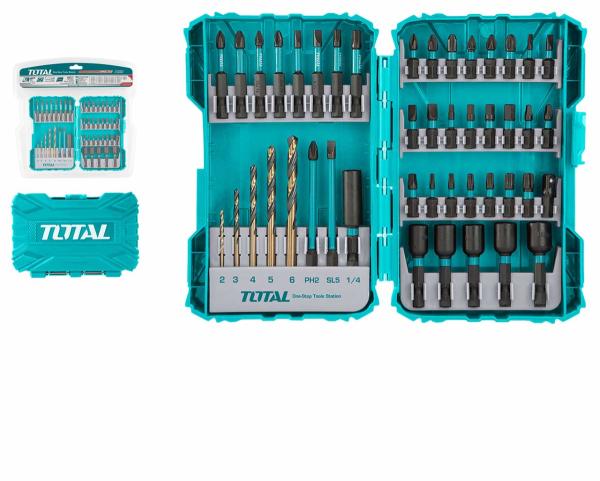45-delni set udarnih izvijačev in svedrov/ INDUSTRIAL (TACSDL24502)